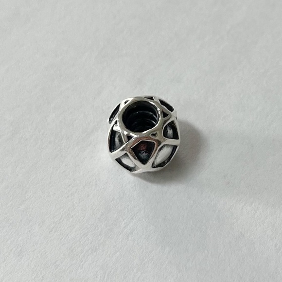 Silver Web Charm Bead for Pandora Bracelet - Picture 3 of 8